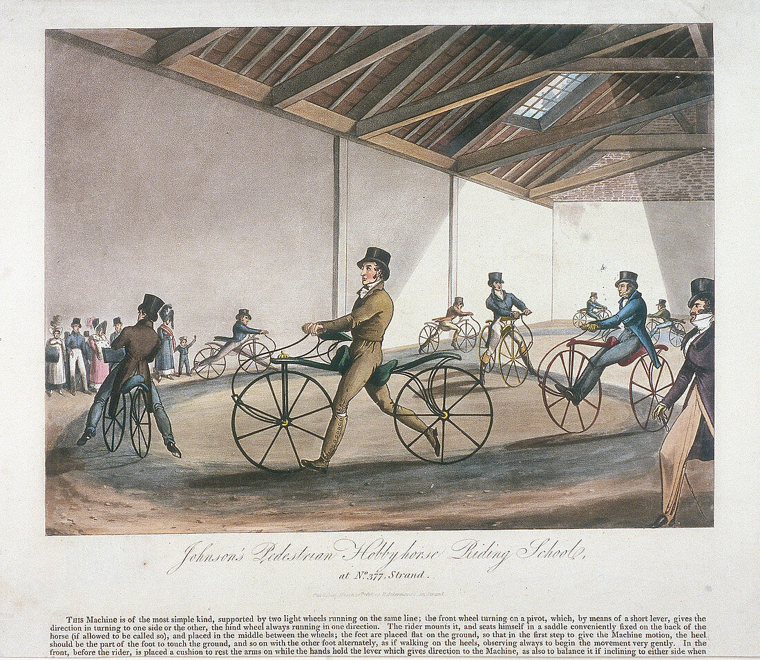 Johnson's Pedestrian Hobbyhorse Riding School', London, 1819