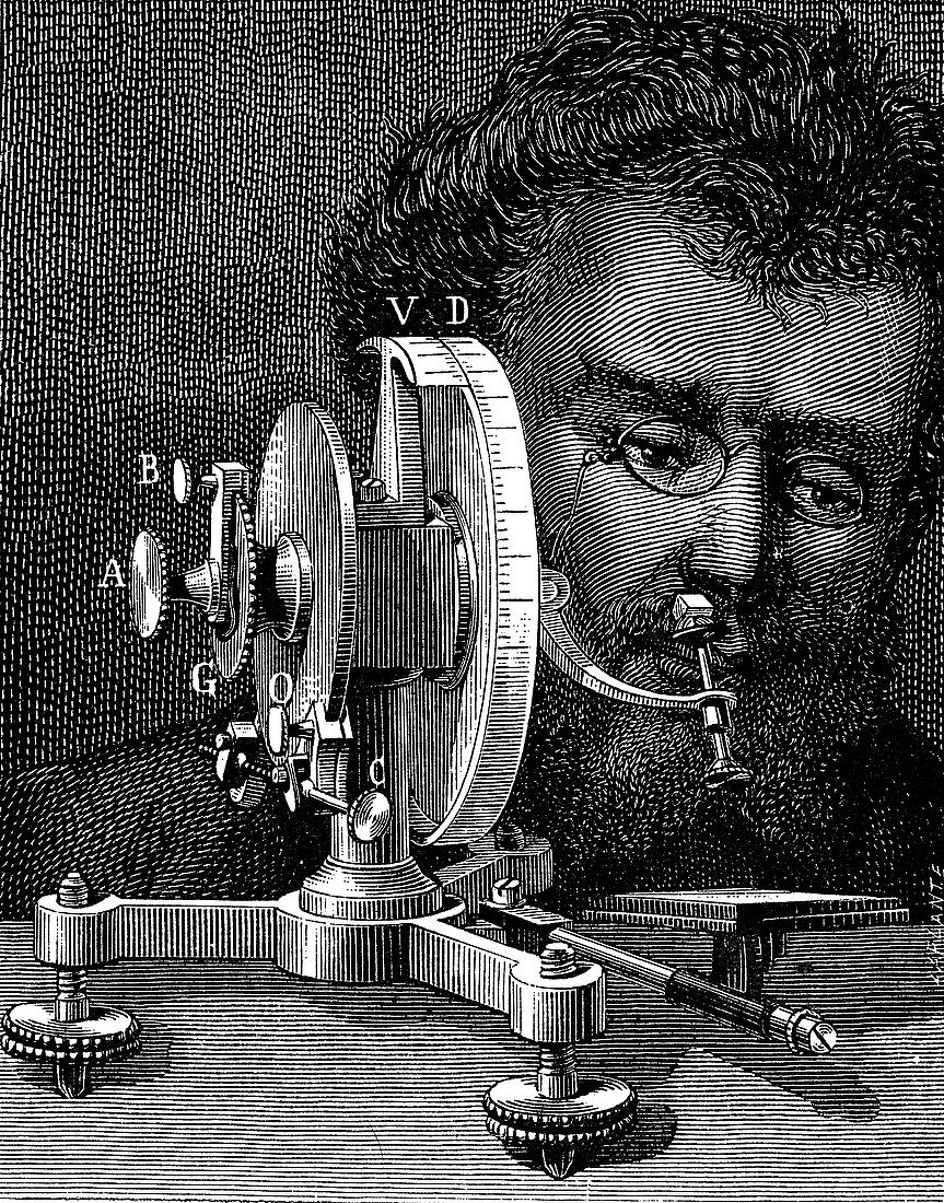William Wollaston's reflecting goniometer, 1874