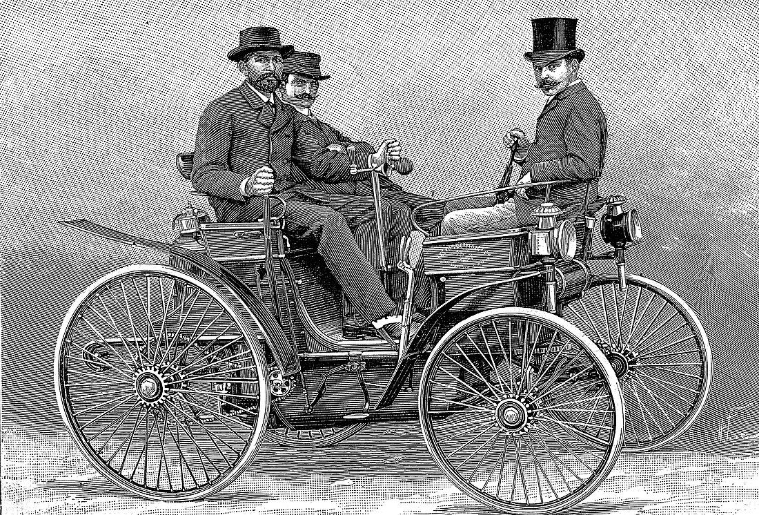 Armand Peugeot's first motor car, 1890