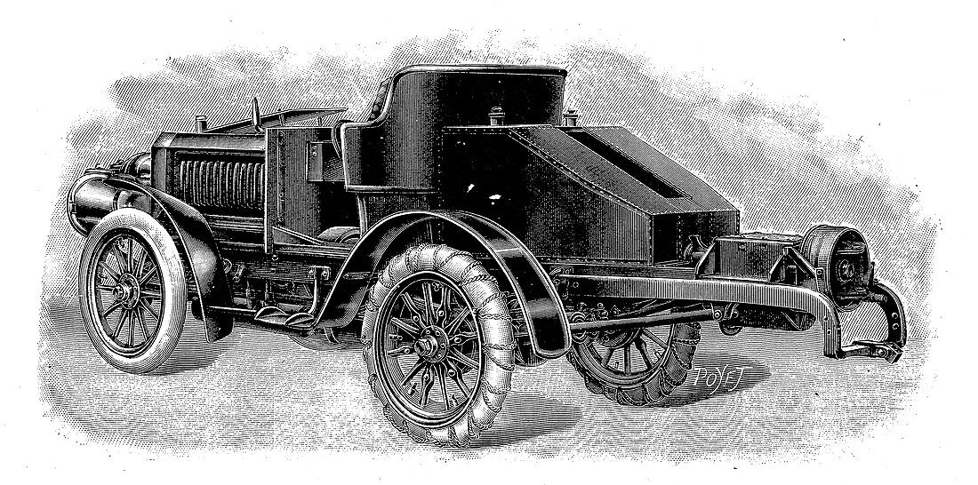 Renard's tractor unit, French, 1904