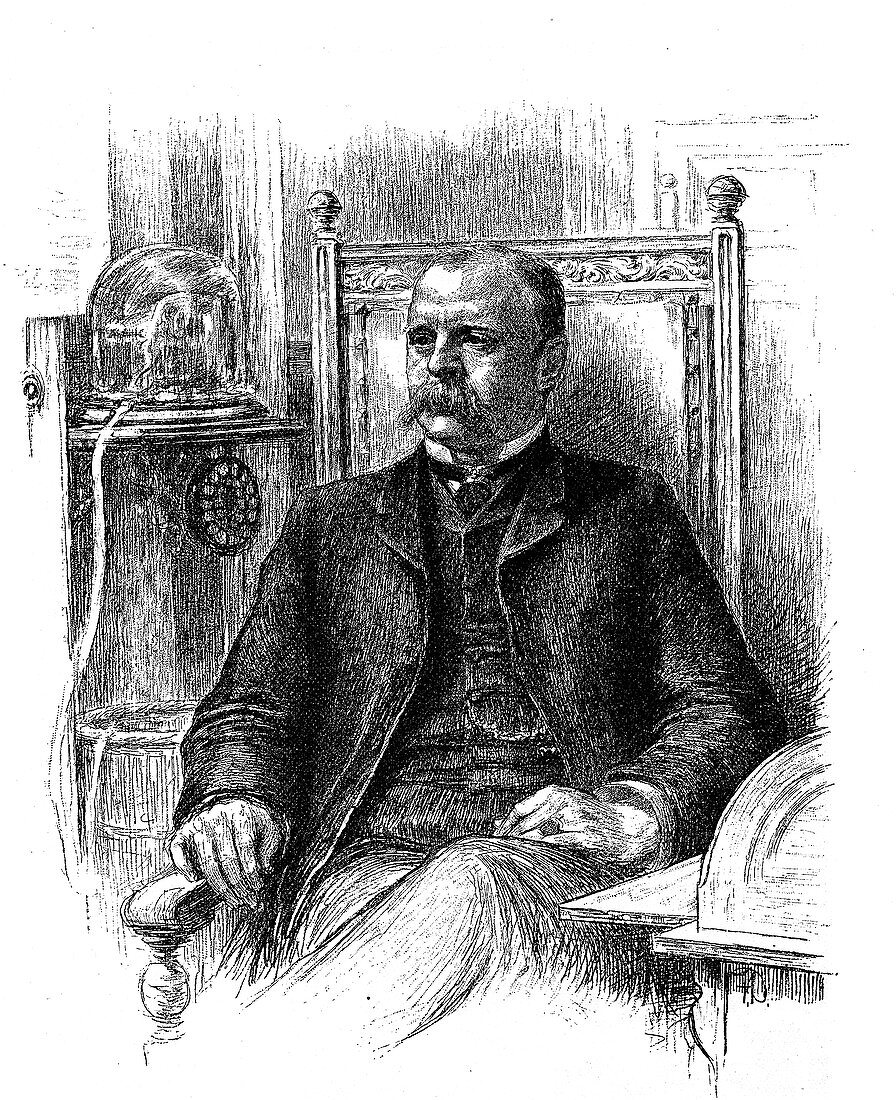 J Edward Simmons, President of New York Stock Exchange, 1885