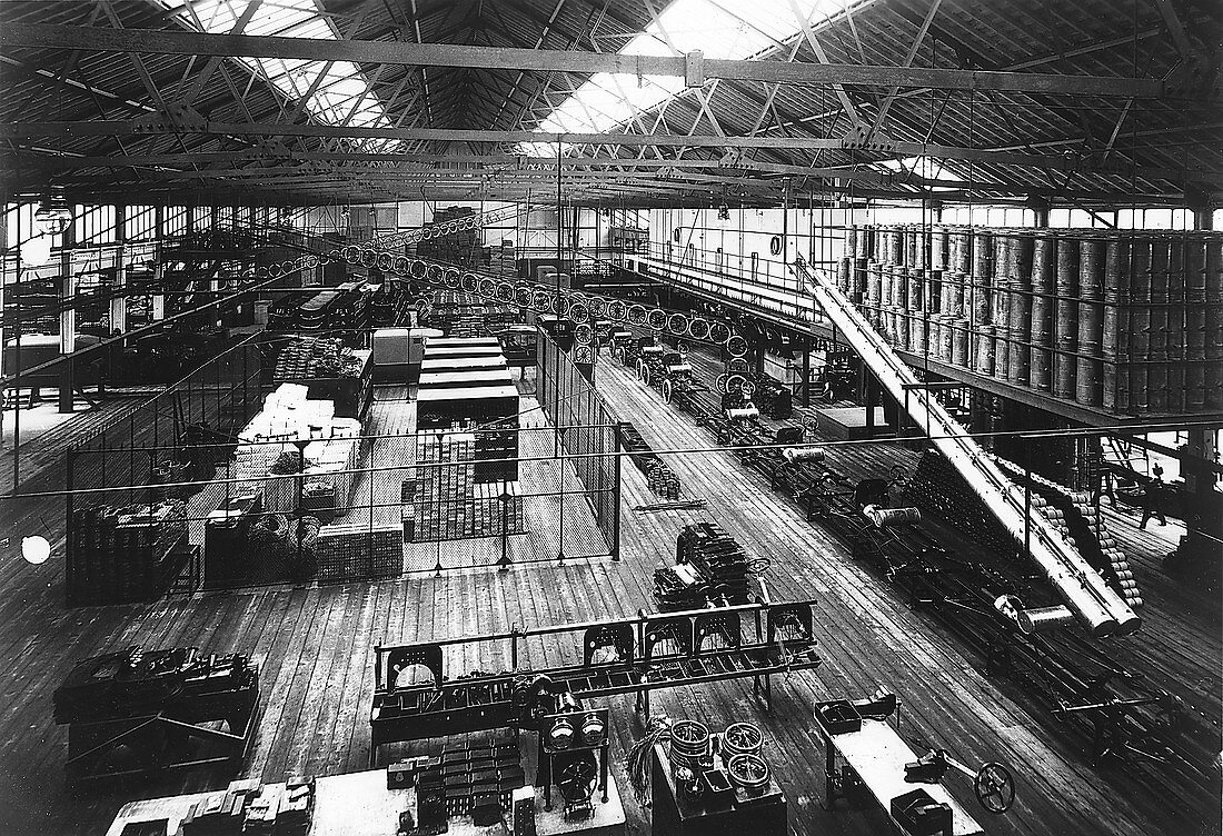 Ford's Highland Park factory, Detroit, Michigan, USA, c1914