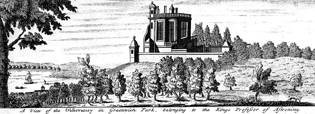Flamsteed House in Greenwich Park, London, late 17th century
