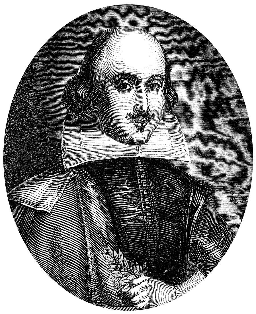 William Shakespeare, English poet and playwright