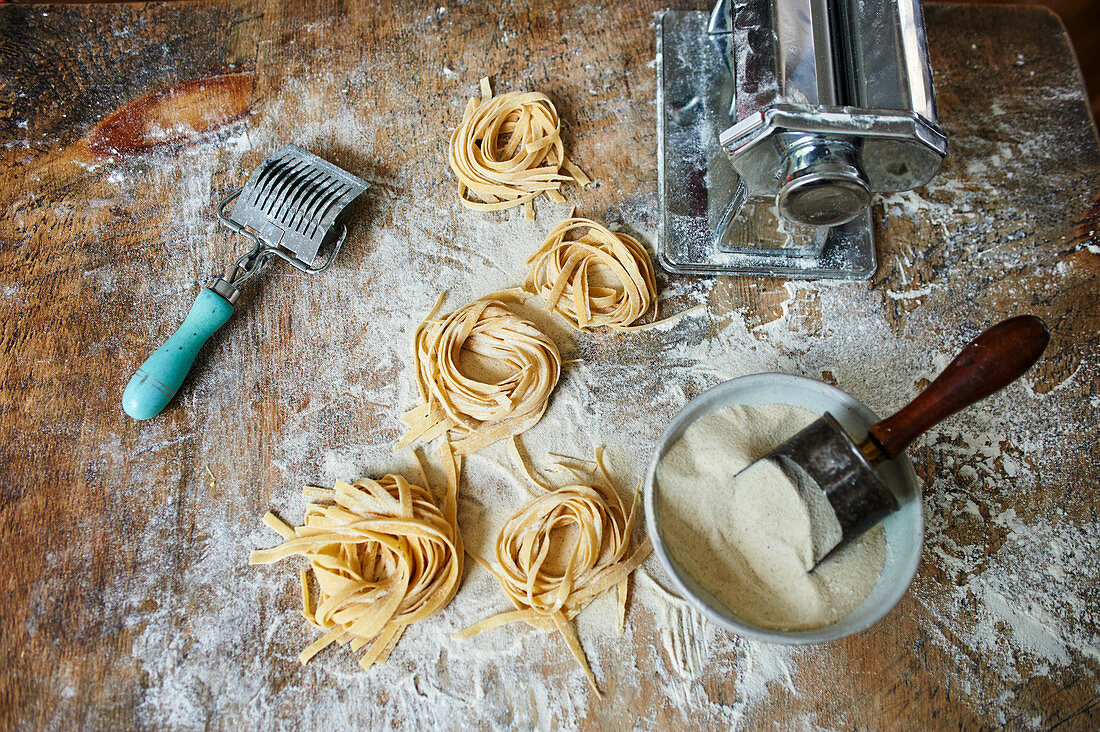 Hausgemachte Tagliatelle