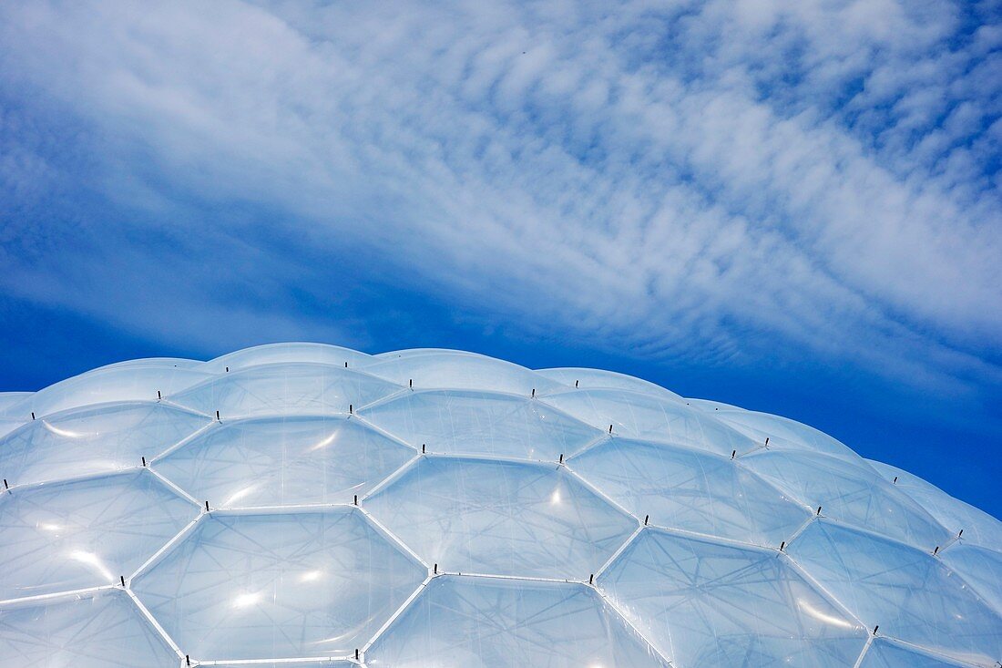 Geodesic dome inflated panels, Eden Project, UK
