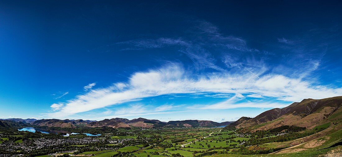 Cirrus spissatus clouds over the Lake District