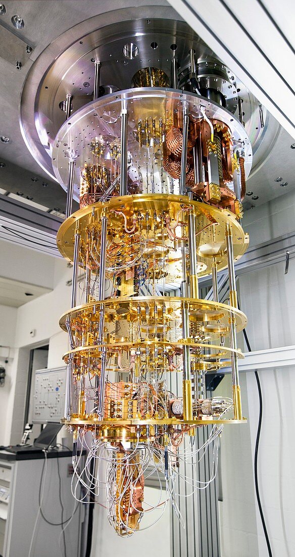 IBM Q quantum computer cryostat