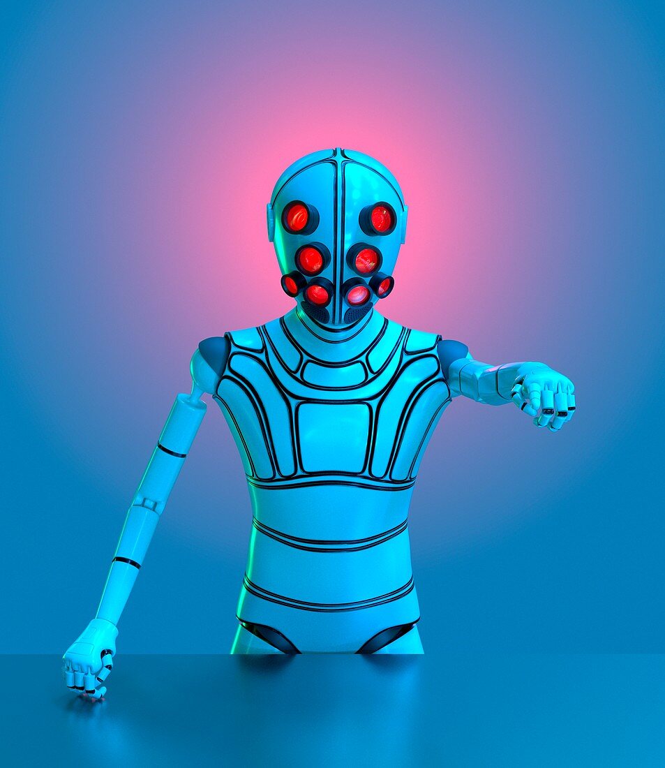 Humanoid robot, illustration