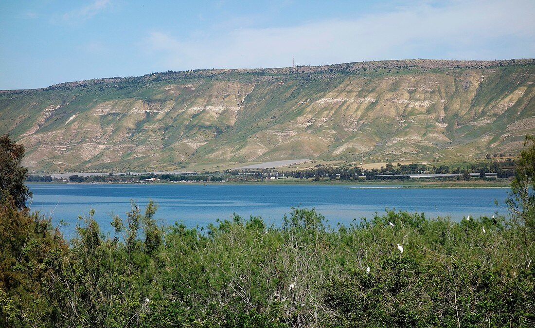 Sea of Galilee and the Golan Heights