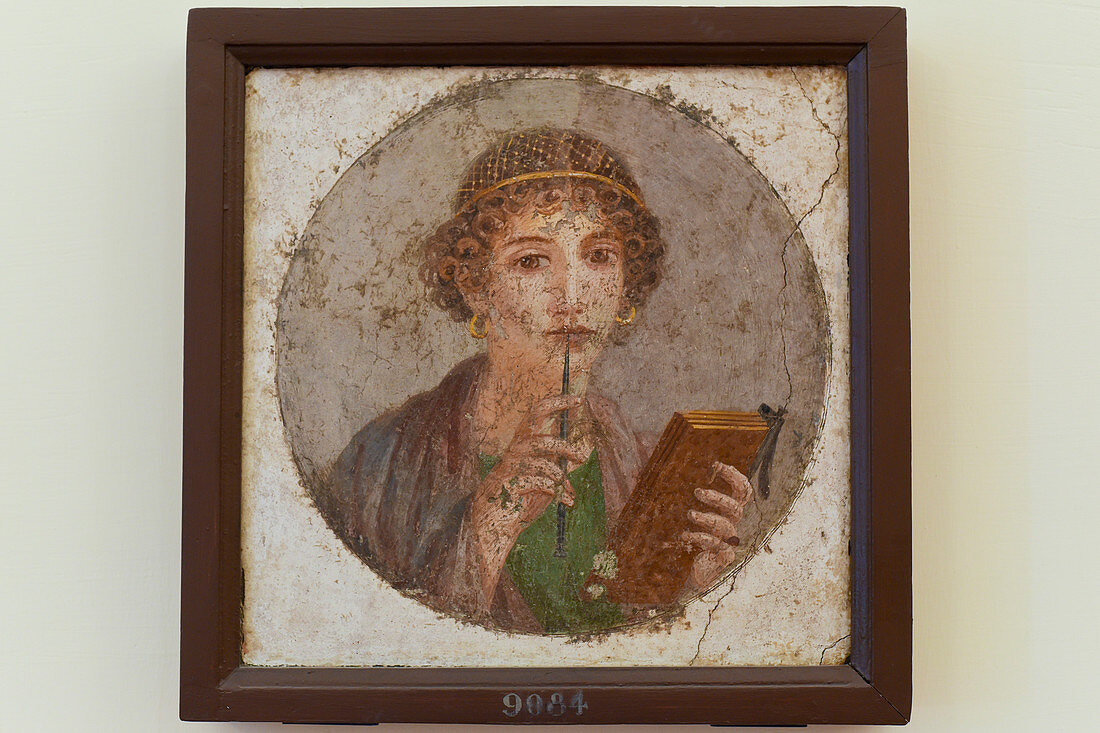Pompeiian woman with wax tablet