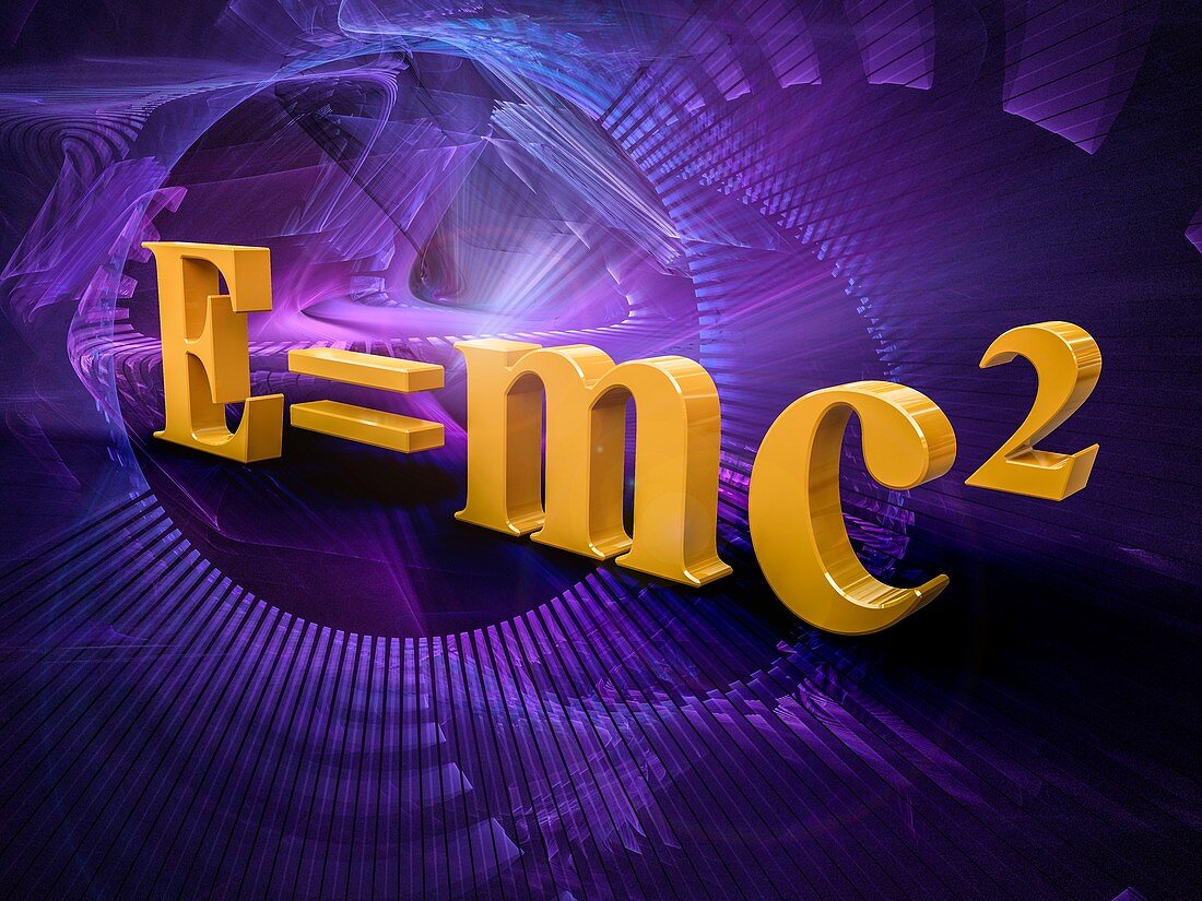 Einstein's mass-energy equation, illustration