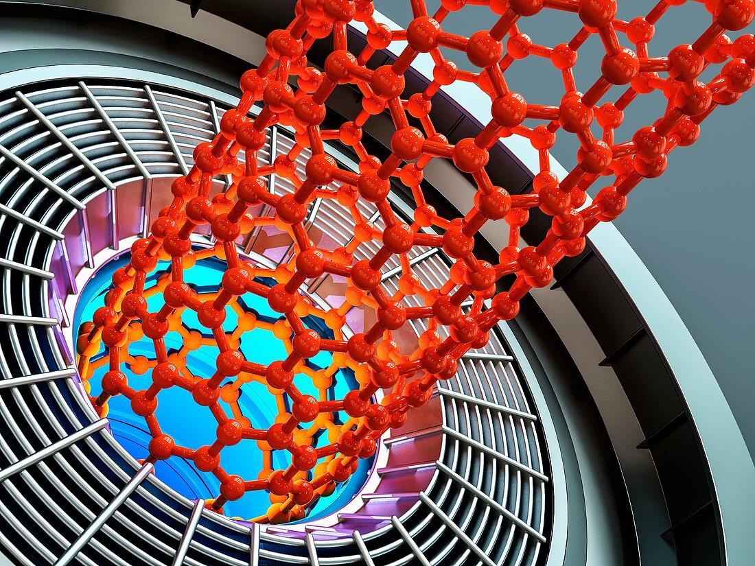 Nanotube generator, illustration