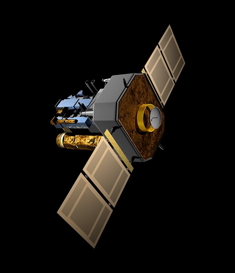 SOHO solar space telescope, illustration