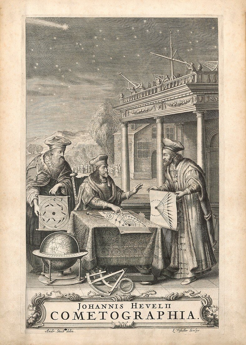 Hevelius's book on comets, 1668