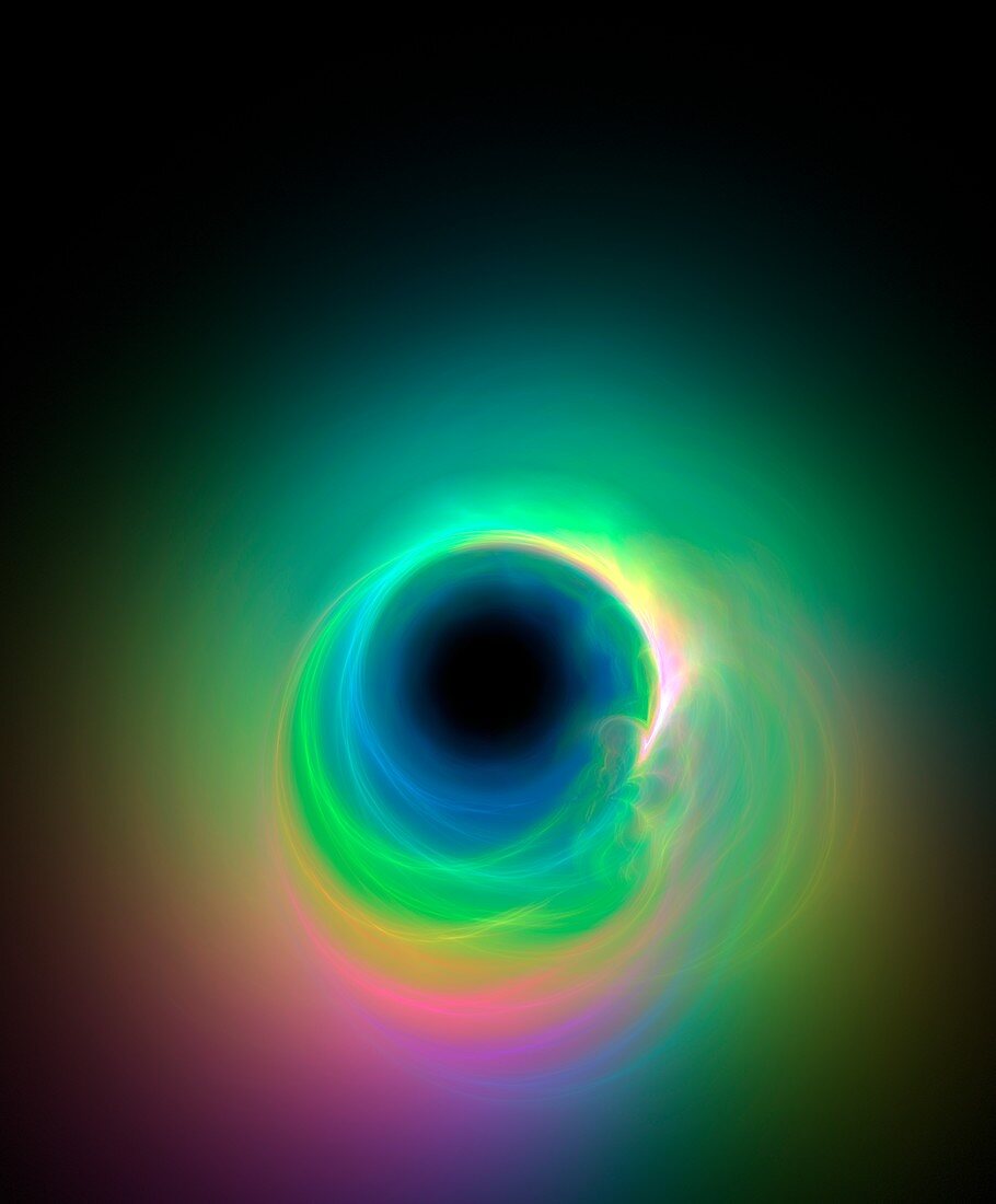 Quantum vacuum, abstract illustration