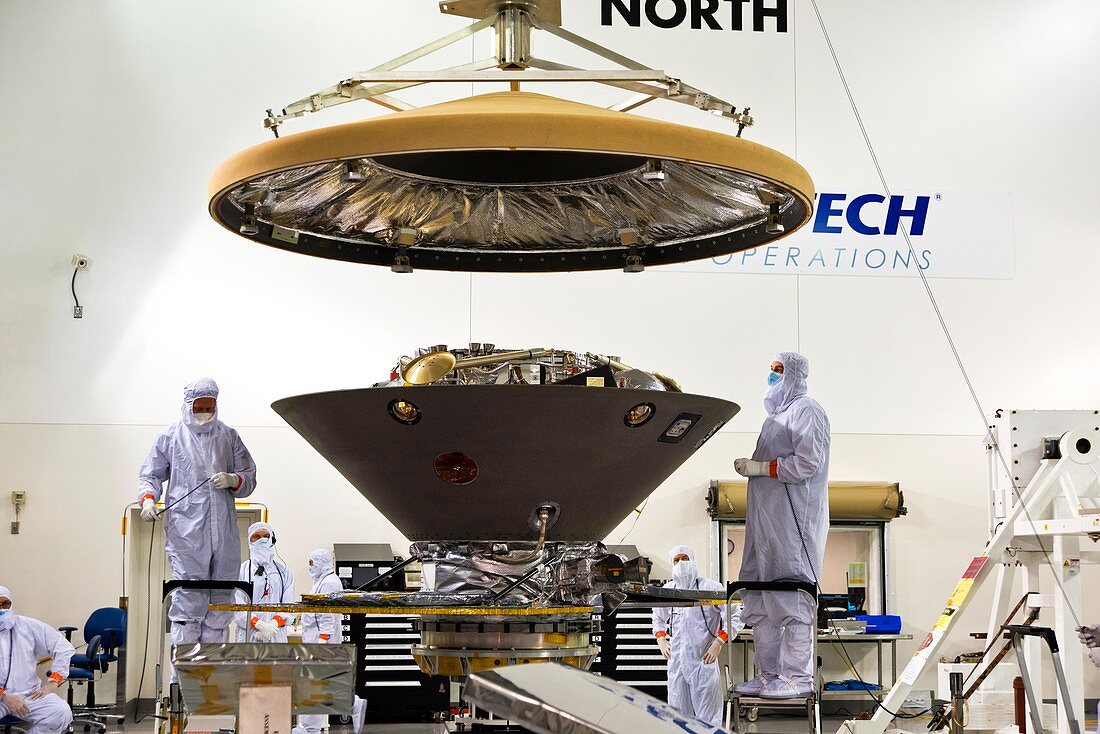 InSight Mars lander heatshield assembly, March 2018