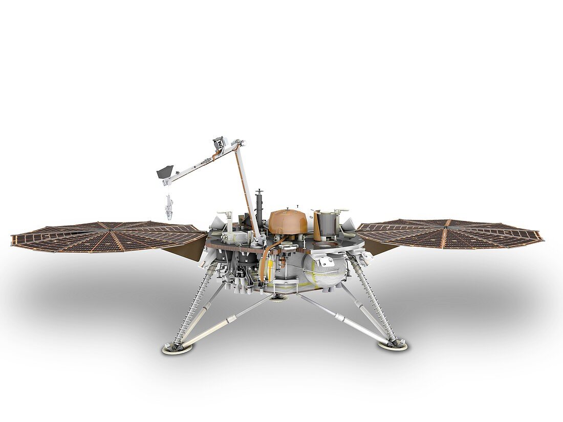 InSight lander, illustration