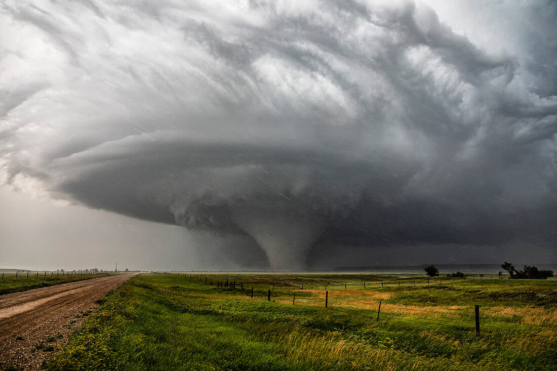 Large tornado, Montana, USA