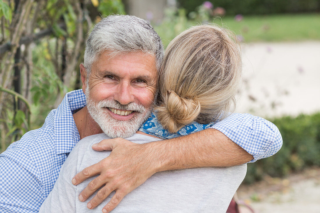 Affectionate mature couple