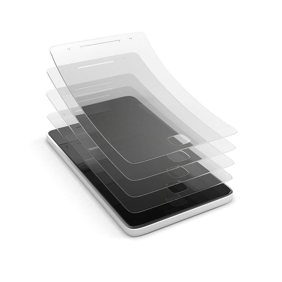 Protective film for screen, illustration