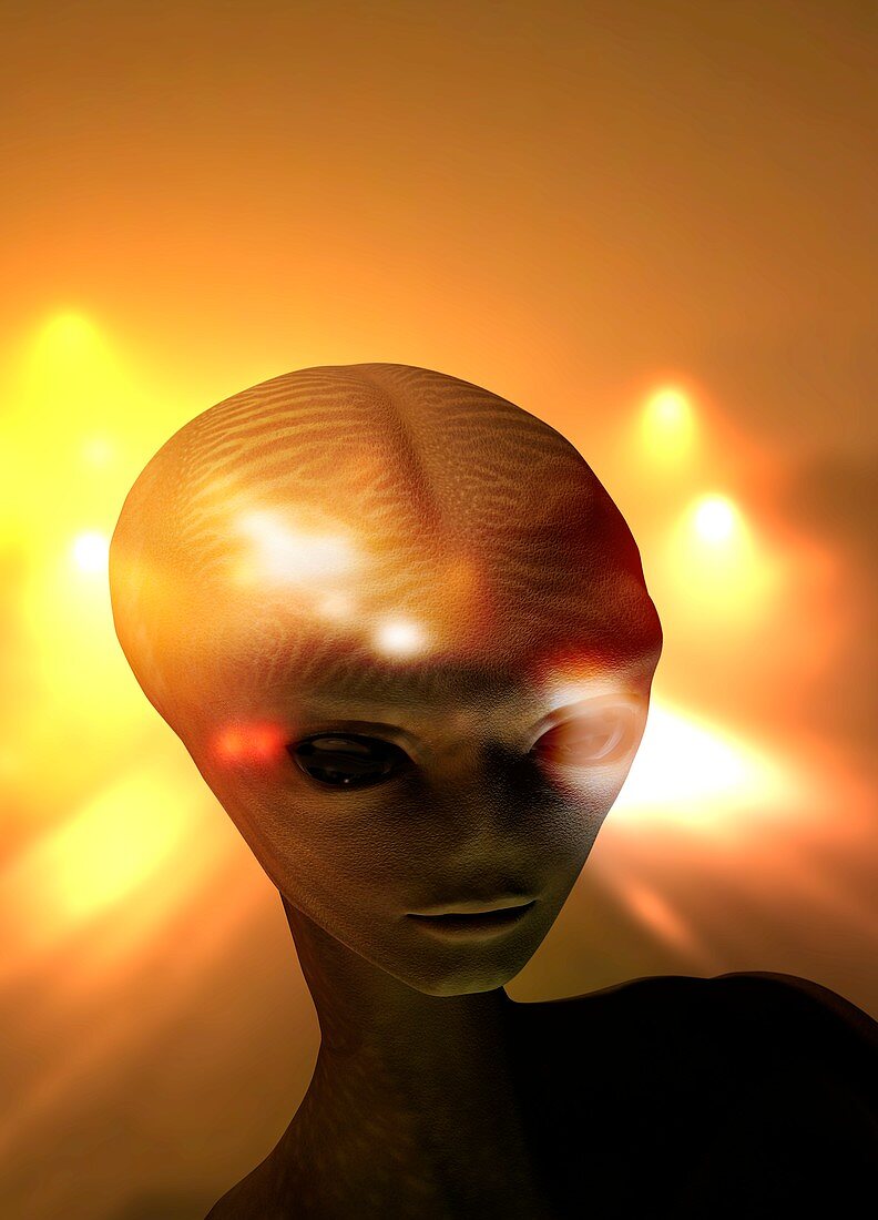 Alien lifeform, illustration
