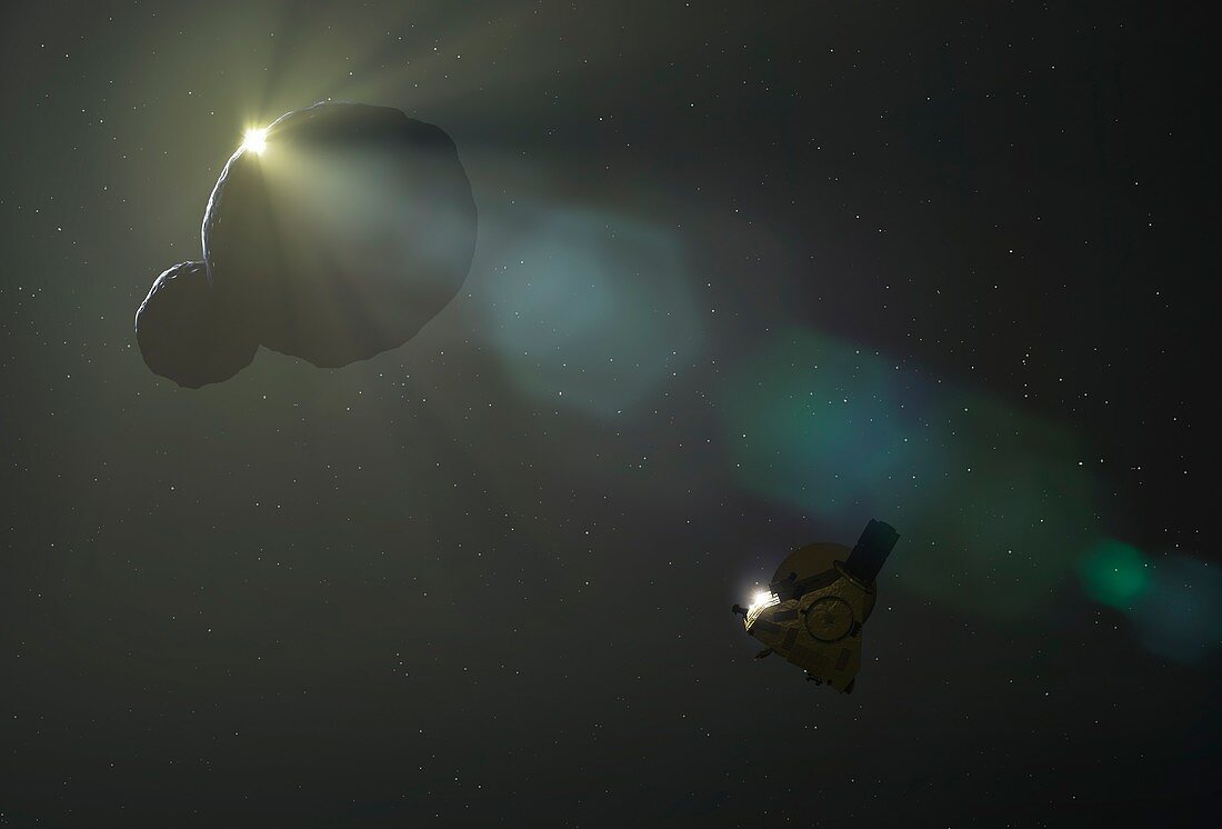 New Horizons Encounters 2014 MU69, illustration