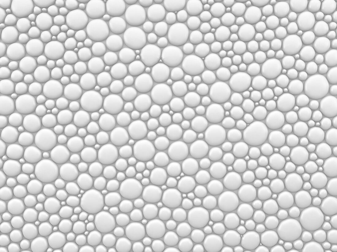 Abstract bubble pattern, illustration