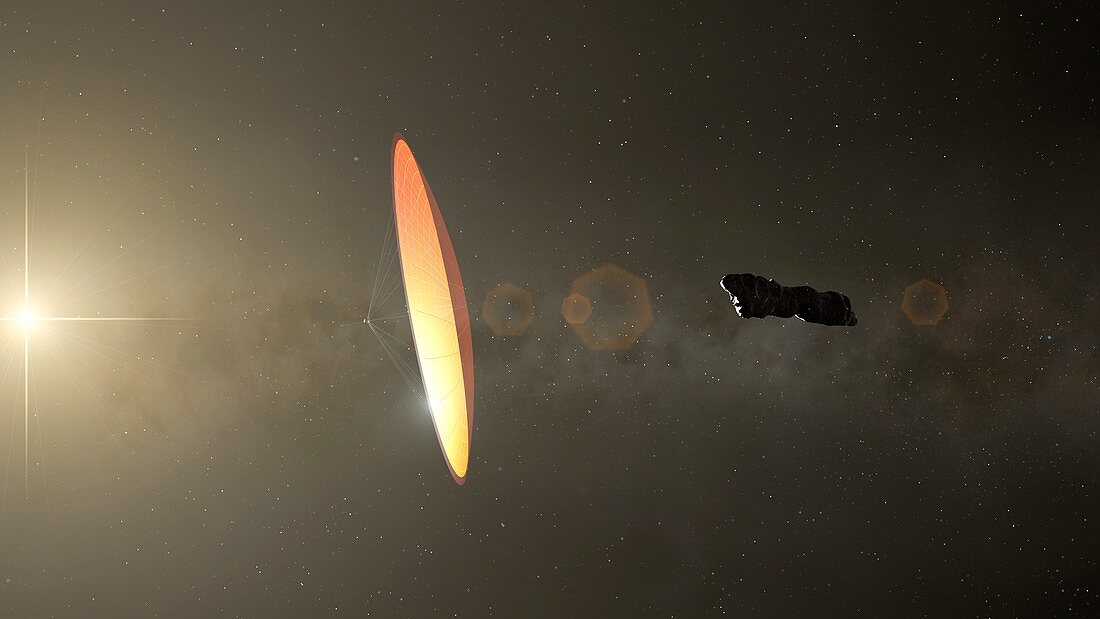 Oumuamua, illustration