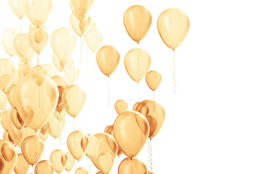 Party balloons, illustration