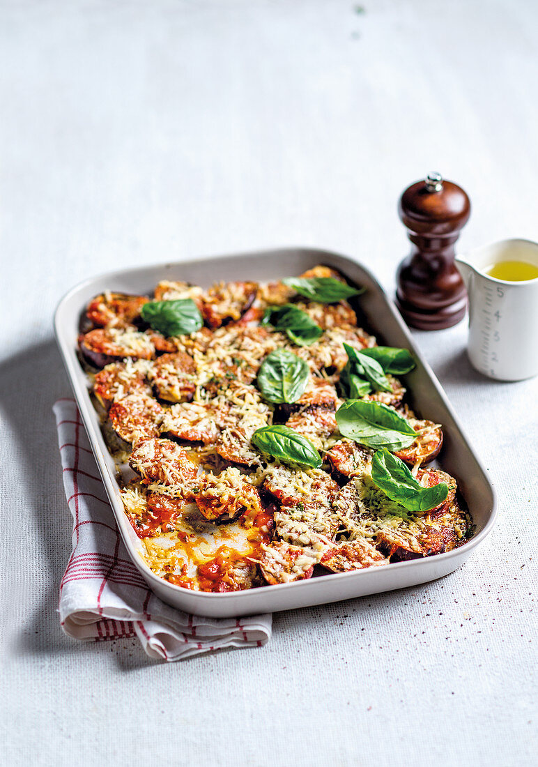 Parmigiana with aubergines