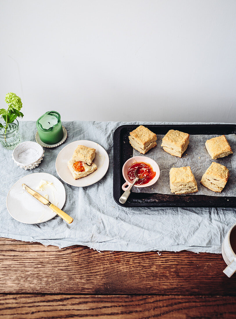 Scones with jam (England)