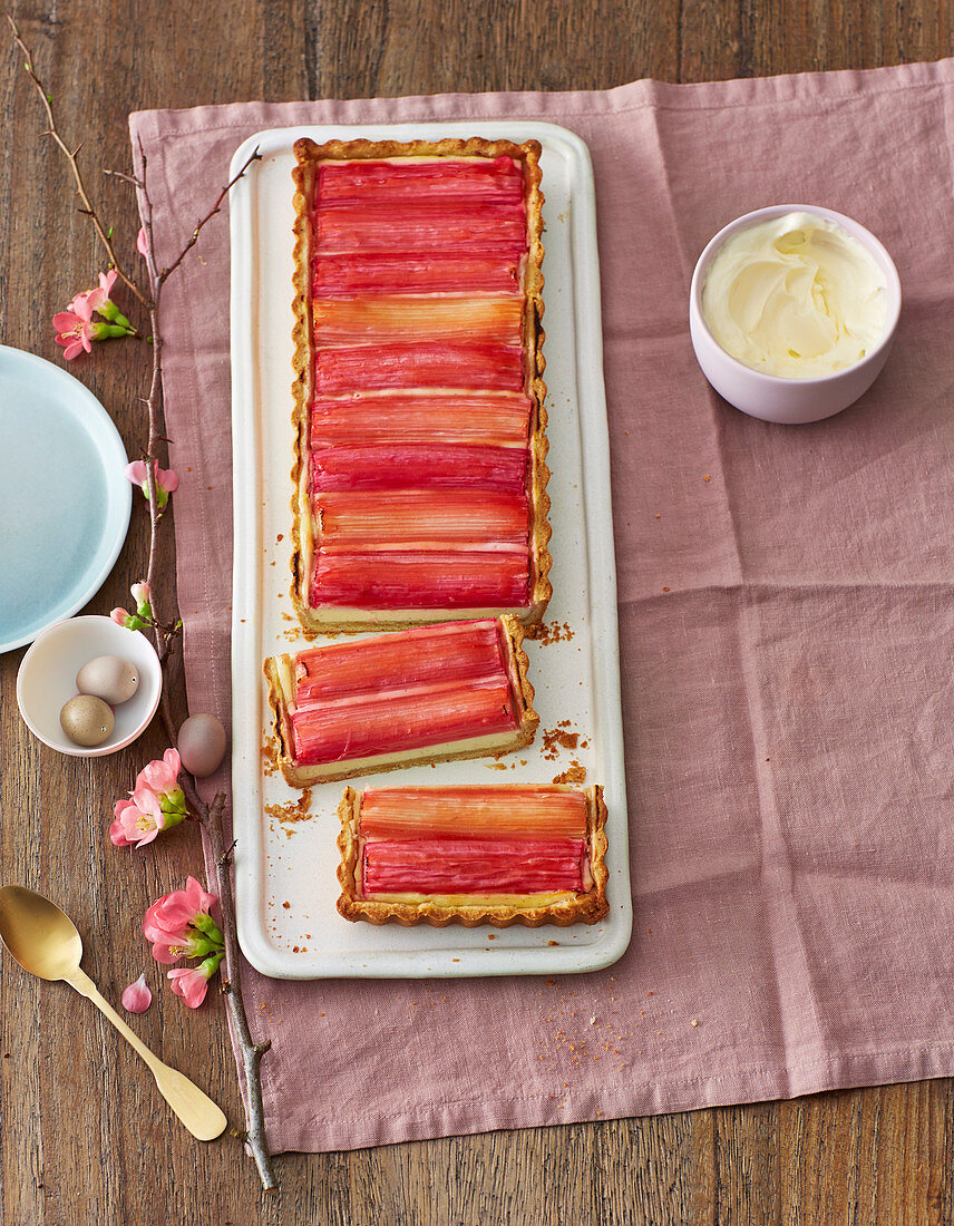 Rhubarb tart for Easter