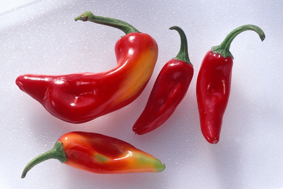 Four Fresno Chili Peppers