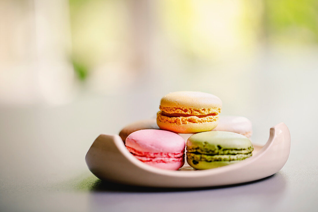 Colourful macaroons
