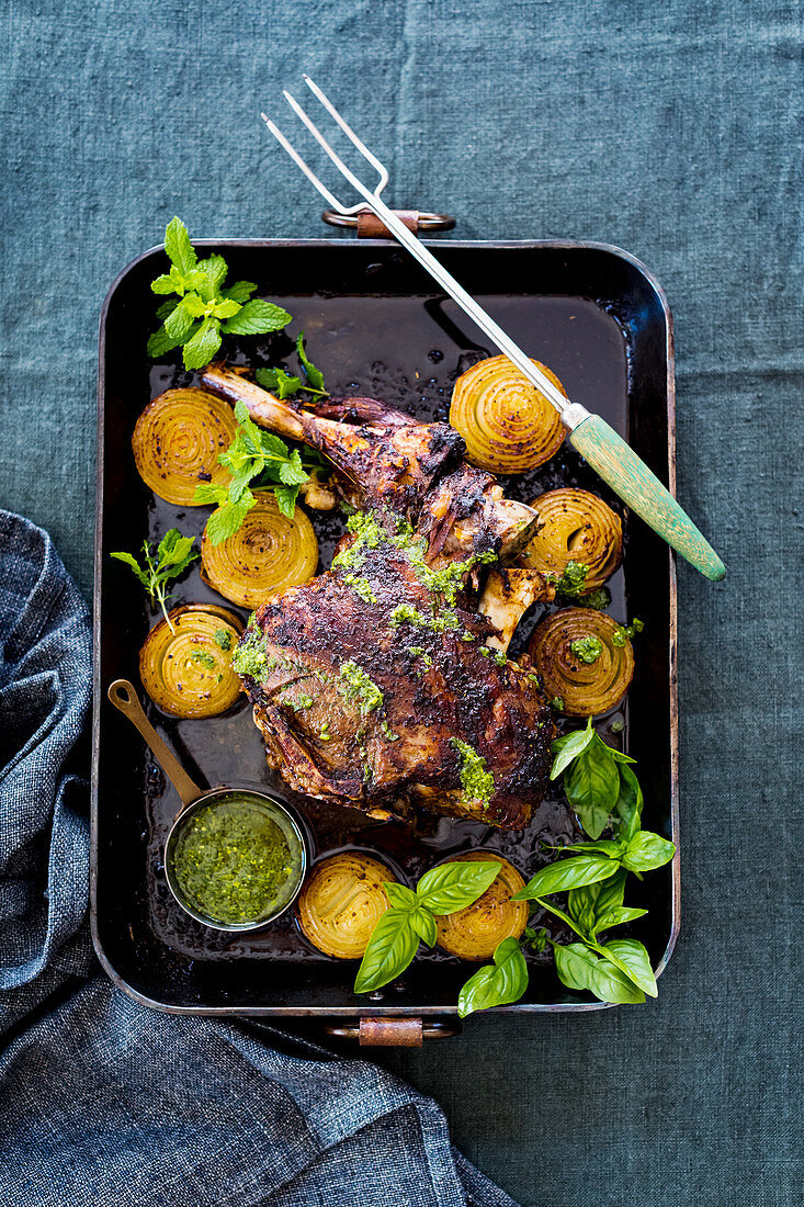 Easter Lamb Roast with Herbs