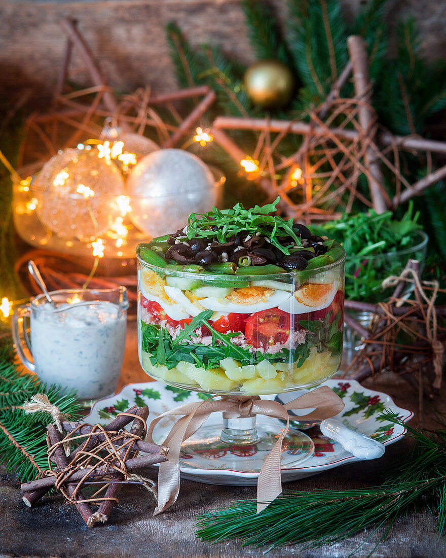 Nizza-Schichtsalat zu Weihnachten