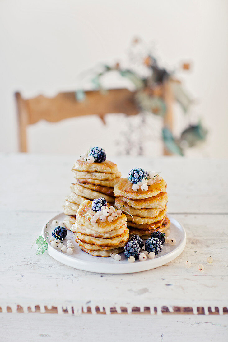 Apple and pear pancakes