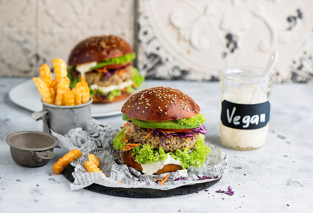 Veganer Quinoa-Burger