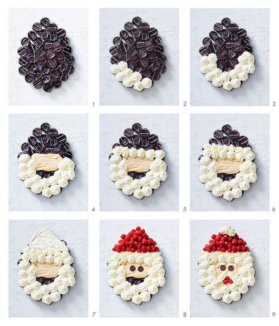 How to make Santa Claus Cupcake
