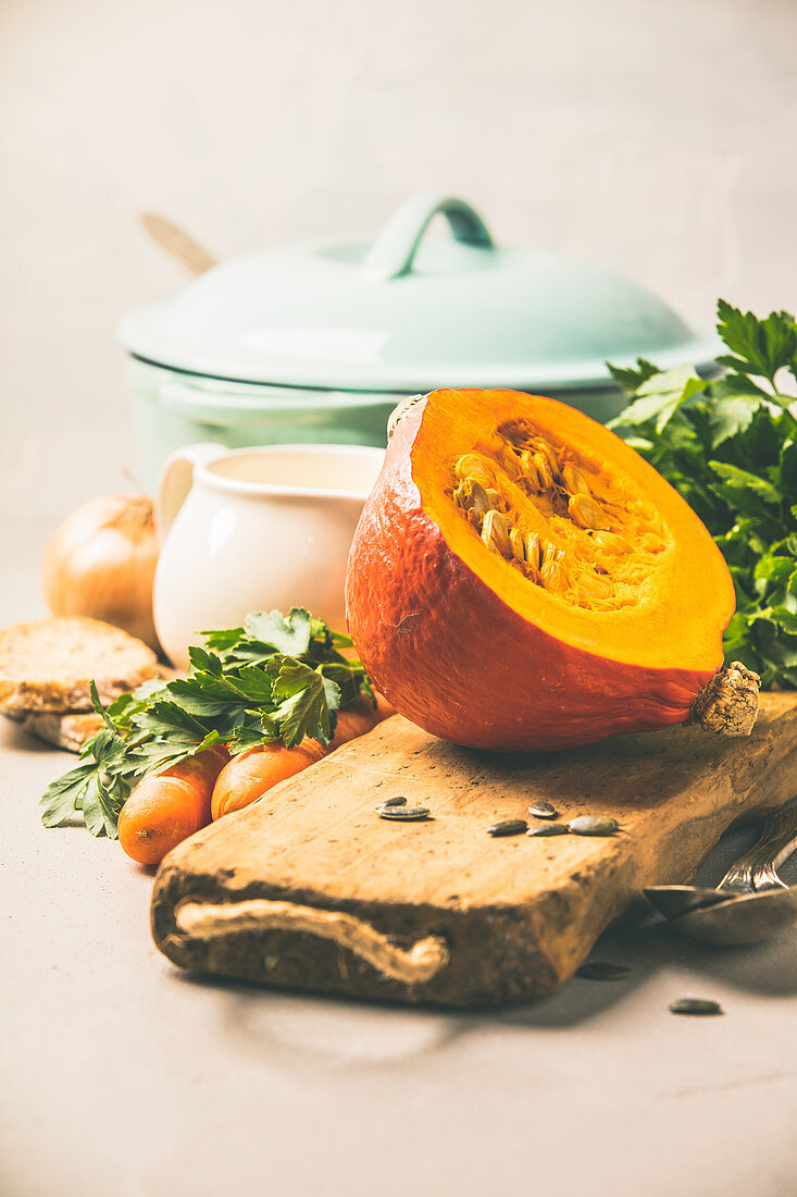 Pumpkin soup ingredients