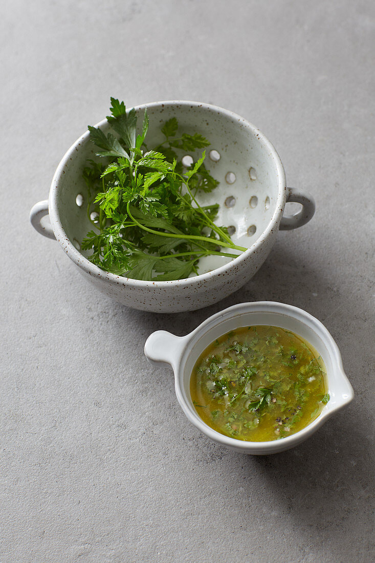 Vinaigrette mit frischen Kräutern