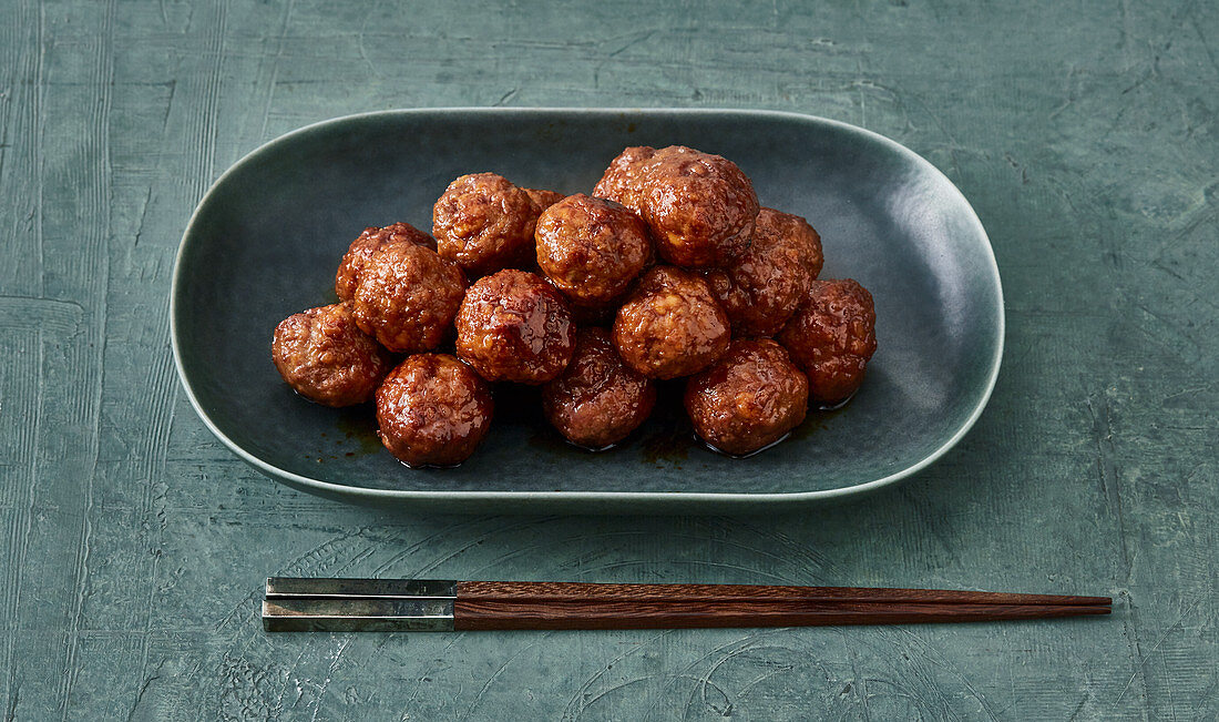 Japanese teriyaki meatballs