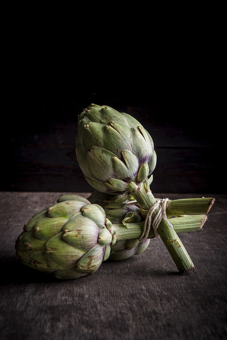 A bunch of Artichokes