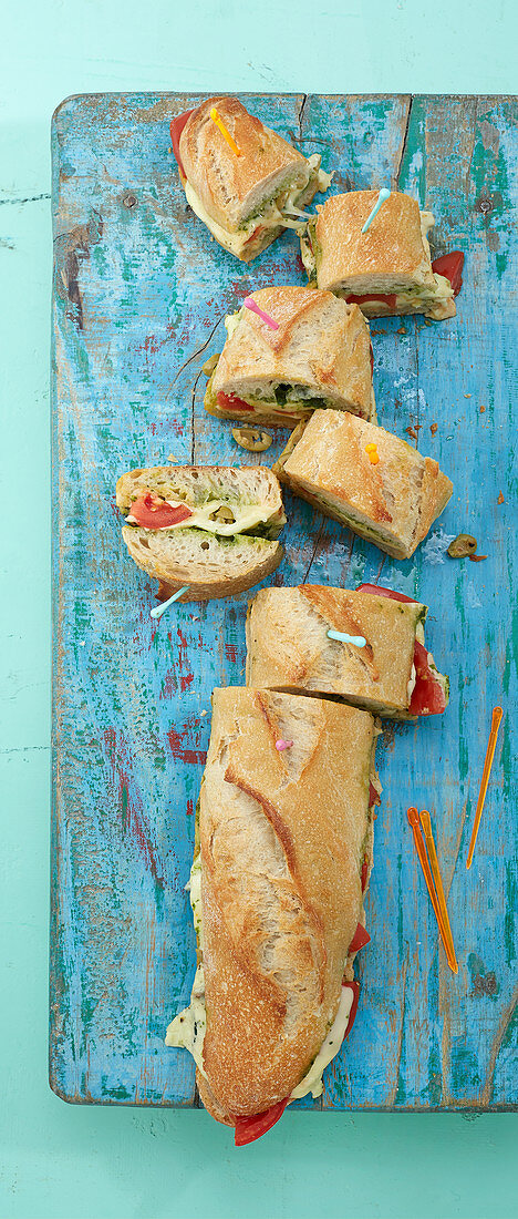 Surprise baguette sandwiches