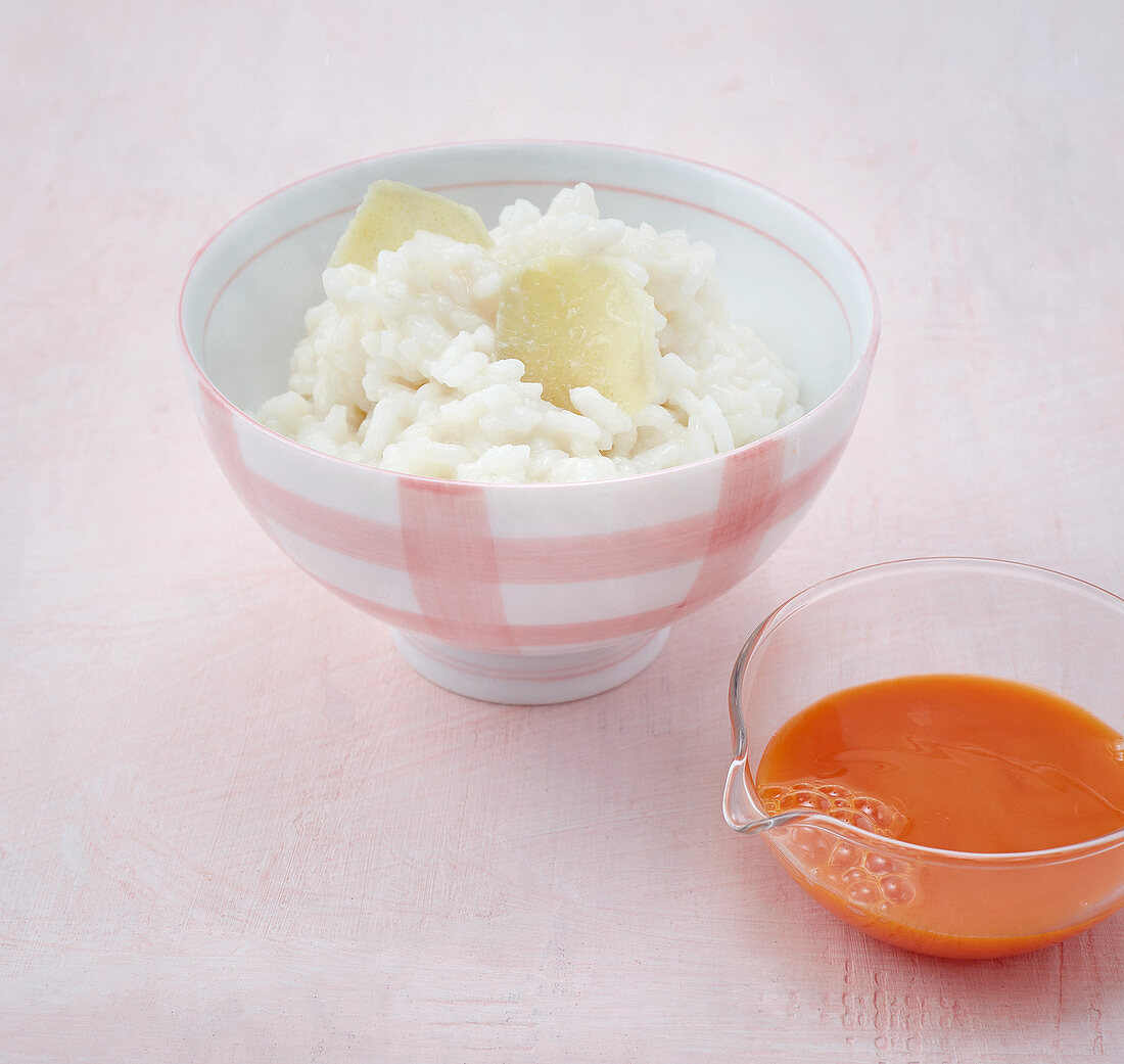 Rice pudding with ginger