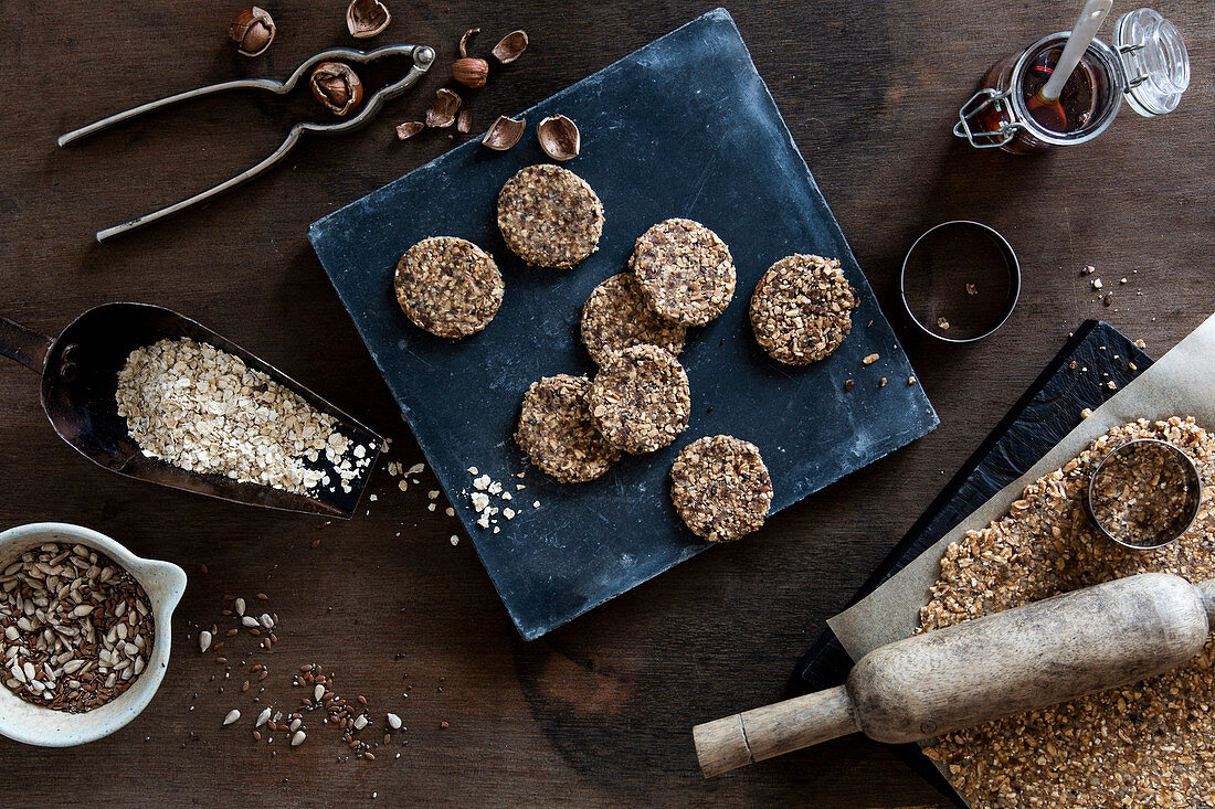 No-Bake-Haferkekse zubereiten