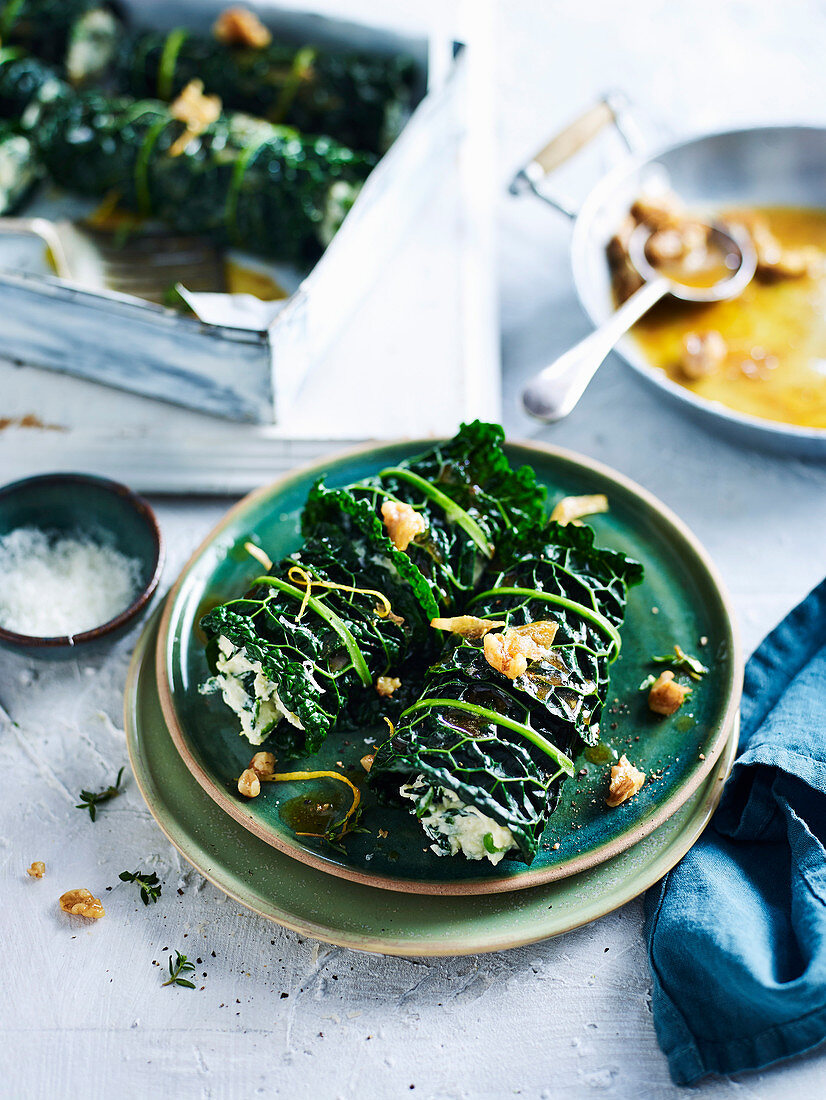 Cavolo Nero and Ricotta Cannelloni