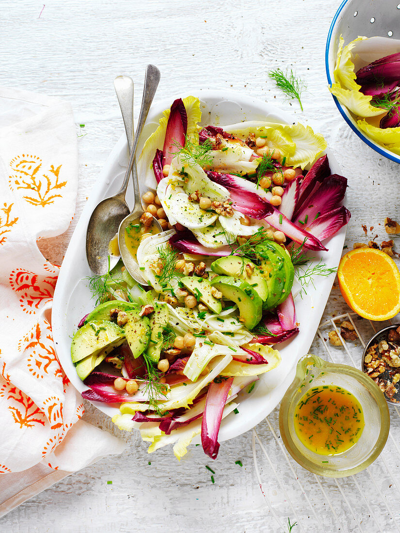 Chickpea, Fennel and Witlof Salad