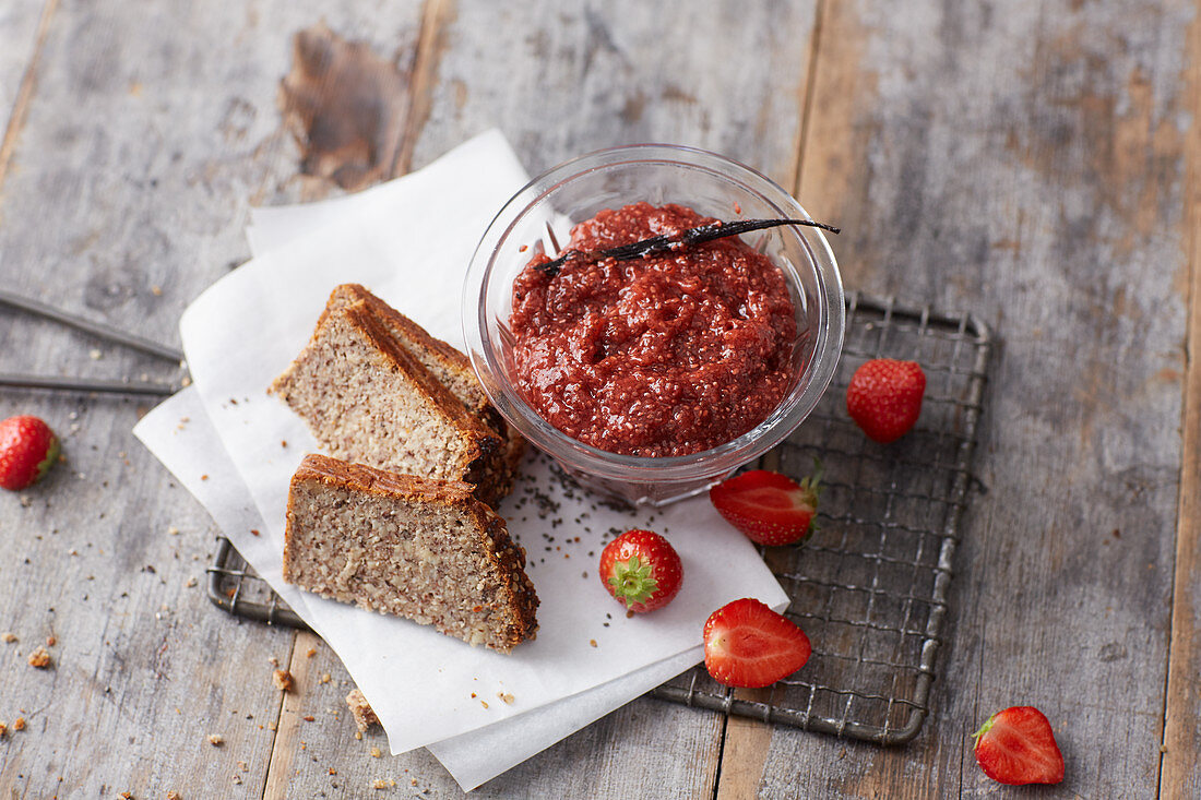 Strawberry and chia jelly